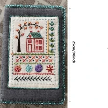 1/2 套装、刺绣针法书、手工刺绣工艺书、刺绣针法指南、针法练习用布料、刺绣针法书、DIY 刺绣针法书、刺绣缝纫书、刺绣缝纫书、刺绣书、成人缝纫书、易于使用且耐用、适合初学者和业余爱好者 DIY 刺绣缝纫书（不含针线）、适合母亲节 | 毕业季 | 派对礼物、缝纫爱好者的完美礼物 - 彩色 - 查看 5