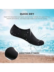 1 paire de chaussettes de plage à séchage rapide, avec un fond doux, convenant pour le snorkeling, la natation, la navigation de plaisance, la randonnée, le surf - respirantes, légères, essentiels de plage, accessoires de plage, flotteur de piscine