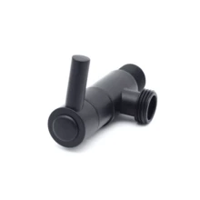 Ducha Higienica Luxo Metal Preta Acionamento 1/4 Volta Com Gatilho - Preto - Visão 4