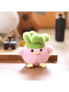 可爱唱歌音乐公鸡玩偶，背包/钥匙扣玩偶饰品，礼物