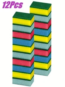 Colorful Dish Sponge, Multi-Purpose Fast Drying Sponge, Kitchen Supplies, Kitchen Cleaning Sponge, Household Cleaning Wet Wipes, High Density Sponge Dishcloth