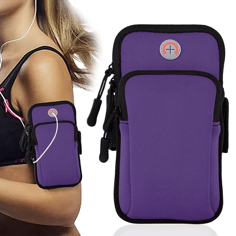 AiScrofa 1 件手机支架适用于跑步臂带手机 15 14 13 12 11 Pro Max XS XR X 8 7 6 Plus SE Mini Galaxy Ultra Edge S24 S23 S22 S21 S20 Note 20 10 袋，臂带袖适合运动健身徒步旅行