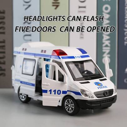 1 Buah Mobil Mainan Anak Besar dengan Pintu Bisa Dibuka, Suara dan Cahaya, Sistem Tarik Mundur, Model Simulasi Ambulans, Mobil Mainan Suara dan Cahaya, Mobil SWAT, Truk Pemadam Kebakaran, Mobil Ekspres, Van, Model Mobil Inersia, Kembali ke Sekolah