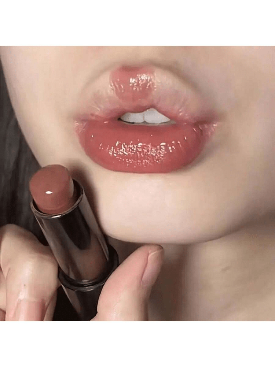 HERORANGE Red Brown Lipstick- Hydrating Glossy Lipstick With Mirror Finish, Natural Long-Lasting Wear, Non-Sticky Smudge-Proof, Valentine's Day Gift For Her