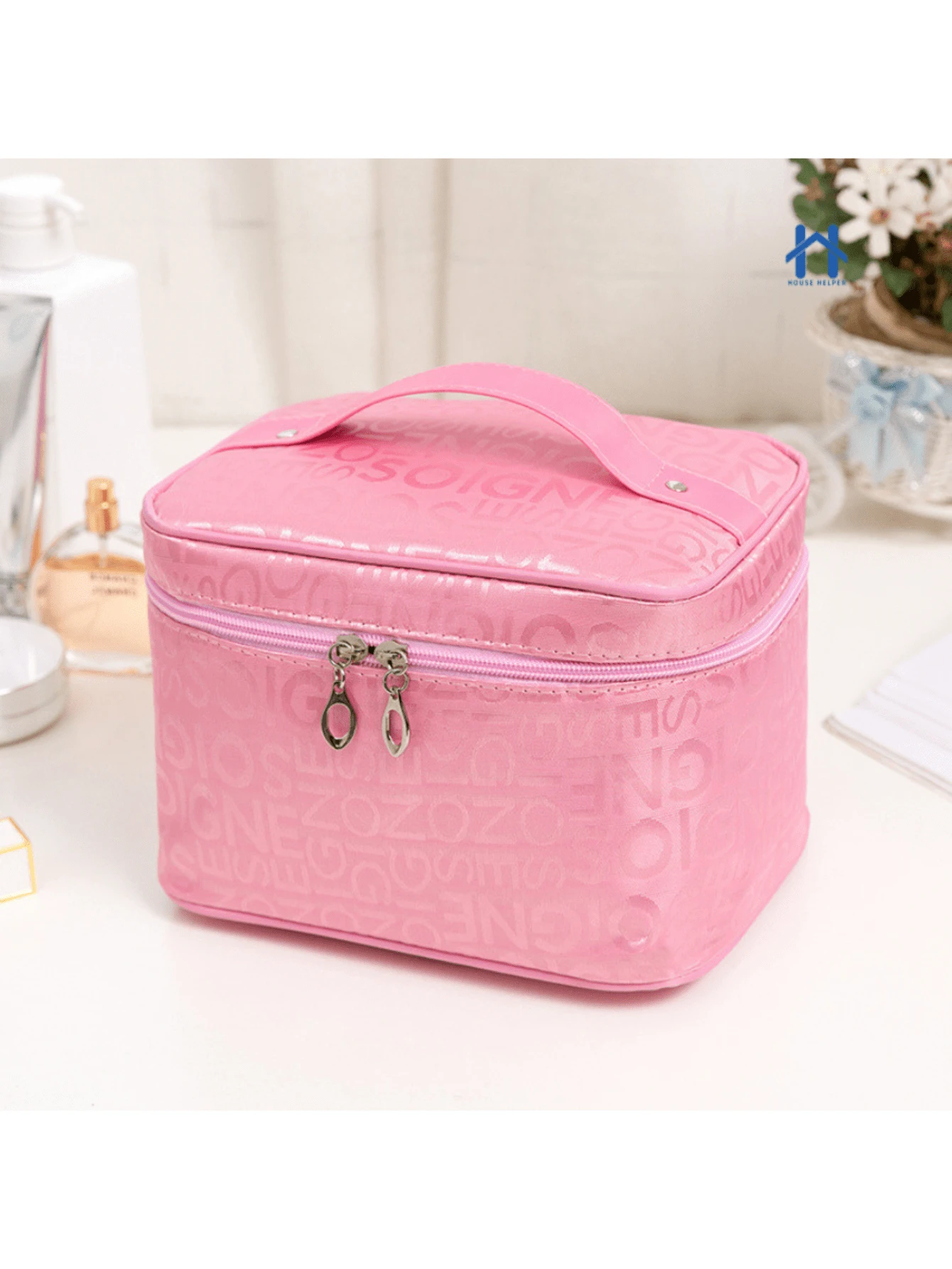 Makeup Bag Makeup And Cosmetic Organizer Large Case - 粉色 - 查看 1