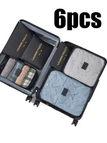 8 Piece Travel Organizer Set Includes: Toiletry Bag, Cosmetic Bag, Shoe Bag, Makeup Bag, Cosmetics Case, Clothing Organizer Bags, Perfume Box, Lingerie Bag, Luggage, Foldable Underwear/Sock Organizer, Garment Bags, Packing Cubes, Travel Accessories, Tote Bag, Tech Organizer, Waterproof Clothes Organizer, Shoes