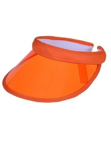 2pcs Plastic Sunshade Peaked Cap, Outdoor Advertising Running UV Protection Sun Hat With Customized LOGO, European & American Style - A - View 12