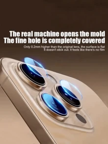 1 Set Of High-Definition Rear Camera Lens Protector Film, Tempered Glass Lens Film, Compatible With IPhone 16/16 Pro, 16 Plus/16 Pro Max, 15 Pro, 15 Plus/15 Pro Max, 14 Plus/14 Pro/14 Pro Max. Birthday Gift, Gift For Family And Friends, Lens Protector, Phone Accessories, Waterproof, Shockproof, Anti-Fall, Anti-Scratch, Full Coverage