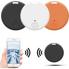 1pc Round Bluetooth Anti-Lost Tracker, Smart Item Finder, Compatible With IOS/Android, 15m Bluetooth Alarm, APP Remote Locator For Pets, Keys, Valuables, No SIM Card Required, Battery Replaceable