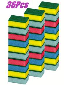 Colorful Dish Sponge, Multi-Purpose Fast Drying Sponge, Kitchen Supplies, Kitchen Cleaning Sponge, Household Cleaning Wet Wipes, High Density Sponge Dishcloth
