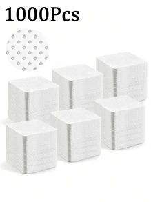 2000/1000/200pcs Nail Wipes - Professional Lint-Free Nail Polish Remover Pads, UV Gel Cleansing Tissues, Unscented Manicure Prep And Finish Nail Art Cleaning Tool(White)