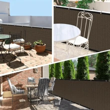 1 pezzo Telo di protezione privacy per balcone (in HDPE) con protezione UV, resistente alle intemperie, rete protettiva per balcone, veranda, portico, patio, piscina, giardino