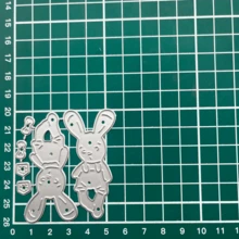 New High-Precision Scrapbook Cutting Die Set Clothing Word Frame Doll Handmade Template Multi-Layer Design Compatible With A Variety Of DIY Projects - Silver - View 15