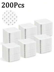 2000/1000/200pcs Nail Wipes - Professional Lint-Free Nail Polish Remover Pads, UV Gel Cleansing Tissues, Unscented Manicure Prep And Finish Nail Art Cleaning Tool(White)