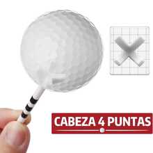 Tees de Golf de plástico blanco De Alta Calidad Paquete A Granel 50 Piezas, Tees De Golf Profesionales, 2 3/4 Pulgadas (70 mm), Accesorio De Herramientas Deportivas De Golf De Alto Rendimiento - Blanco - Ver 3