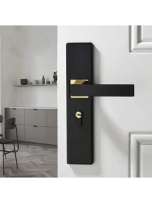1pc Luxurious Beautiful Quiet And Beautiful Antique Style Door Lock Handle Set Door Handle Set Indoor Door Lock