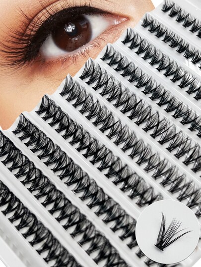 10 Rows 200pcs Self-Grafted 8-16MM Eyelashes Segmented Eyelashes Extensions