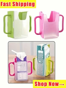 Anti-Crush Cup Holder Adjustable Milk Carton Cup Holder Anti-Crush Anti-Spill Cup Adjustable Milk Cup Holder Juice Box Holder Portable Beverage Holder, Basket, Trash Bin And Container For Home Organization