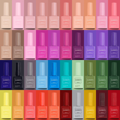 15ml Gel-Nagellack Set, gleiche Farbe im selben Flakon, Einweichen-Gel-Nagellack Set, Nagelkunst Maniküre Salon DIY zu Hause für Frauen, 120 Farben zur Auswahl