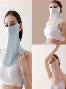 Summer Sunscreen Mask - Shade, UV Protection, Dust Protection - Breathable Ice Mask - Neck Protection Shawl For Driving & Cycling -