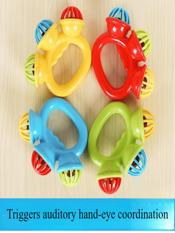 1 set de juguetes de sonajero de colores para bebé, juguetes de sacudir y sonar para bebés, juguetes musicales colgantes para bebés, estimulan el desarrollo sensorial del bebé (Nota: algunos colores son aleatorios)