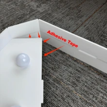 1Set 73cm Height Numeric KT Board, Numbers 0-9 Set For Birthday Party, Anniversary Party, Anniversary Decoration Background, Warm Yellow Light LED Decor - Batteries Not Included - White - View 10