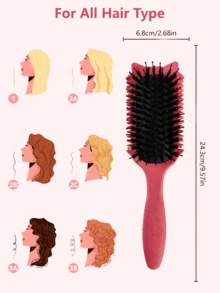 2025 女士卷发梳，造型定型顺发梳，卷发定型和毛躁控制，返校季，旅行度假必备，女士发饰