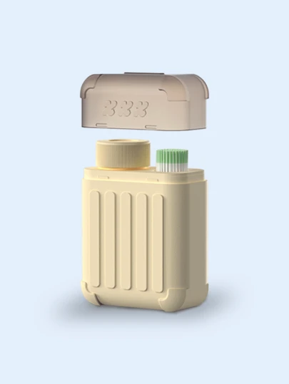 Yellow Mint Earring Hole Cleaner, Ear Piercing Cleaning Thread - 0.3mm Super Fine, Gentle On Skin, Removes Odor & Dirt, Nourishes Ear Skin, Suitable For All Skin Types, Hygienic & Convenient, Portable For Travel & Daily Use