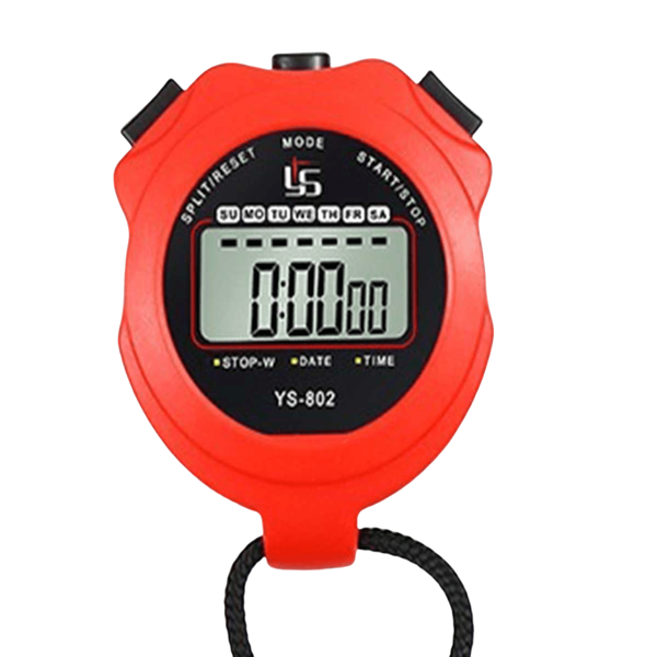 Stoppuhr Timer mit segmentierter Digitalanzeige, Uhr, Kalender, Wecker, große Anzeige Stoppuhr geeignet für Sport, Kinder-Coaches, Schwimmen, Laufen