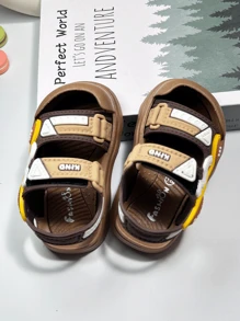 婴儿夏季凉鞋2025款0-12个月宝宝凉鞋防滑婴儿鞋适合幼儿 - 棕色 - 查看 6