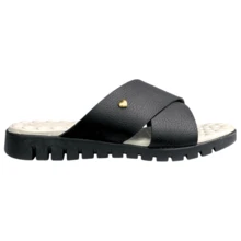Women's Slipper Sandal Orthopedic Shoe For Heel Spurs And Plantar Fasciitis Comfortable Massager - 黑色 - 查看 3