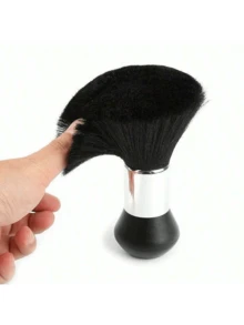 1 Ergonomic Salon Neck Duster With Soft Nylon Brush - A Lightweight And Efficient Hair Cleaning Tool Suitable For Professionals And Families - Black - View 3