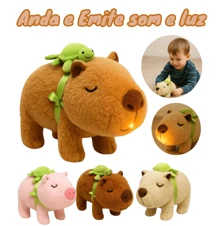 Filó Plush Capybara That Walks With Sound Electronic Children's Toy