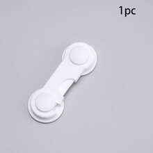 10 件/5 件/1 件婴儿锁，塑料橱柜锁，易于安装，适用于橱柜、抽屉、冰箱，带防夹保护，3.74 英寸 X 1.41 英寸，婴儿必备，新生儿好礼物