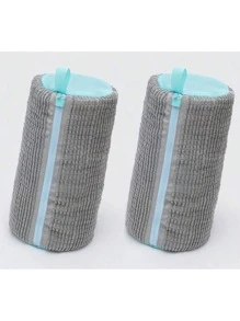 1/2pcs Shoe Washing Machine Bag, Sports Shoe Cleaning Kit, Suitable For Fitness Sports Shoes And Flat Shoes, Shoe Laundry Bag With Zipper Protection Design, Shoe Machine Bag, Washing Machine And Dryer Laundry Shoe Bag, Reusable Zipper Plush Sports Shoe Washing Machine Bag, Suitable For Shoes, Gym, Tennis, Exquisite