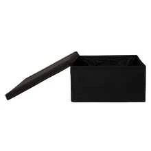 Luxury Black Foldable Packaging Gift Box 28x15x28 - 黑色 - 查看 3