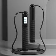 1pc 3m Smart Electronic Skipping Jump Rope With Counter, Timer And Bearing, Adjustable Length For Digital Fitness Training, Suitable For Athletes And Family Use Gym Accessories, Sport, Gym, Home Exercise, Skipping Rope, Jump Rope, Skipping Rope, Jump Rope - Black - View 3