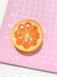 10/30 peças Assortimento Aleatório de Clipes de Cabelo, Faixas de Cabelo, Chaveiros, Acessórios e Materiais Decorativos em Resina com Fatias de Frutas de Verão Realistas