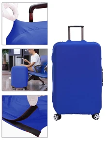 Luggage Cover Stretch Fabric Suitcase Protector Baggage Black Color Dust Case Cover Suitable For18-32 Inch Suitcase Case Travel Organizer For Travel Accessories Luggage Supplies For Back To School For Travel For Student For Women Men Vacation Summer Travel Essentials Holiday Bag For School School Accessories School Stuff