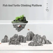 Đá nổi trang trí hồ cá, Đảo nổi, Đá, Cảnh quan hồ cá, Phụ kiện trang trí hồ cá, Nền đá nổi trang trí nhân tạo Hang núi giả - Nhiều màu - Xem 5
