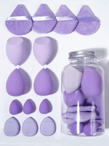 14/1pc Makeup Sponge Set, Including Makeup Sponges, Makeup Sponge, Powder Puff, Soft & Skin-Friendly, Suitable For Cream & Powder Makeup, Latex-Free, Can Be Used Wet Or Dry, Professional Cosmetic Sponges Summer Makeup Must-Have