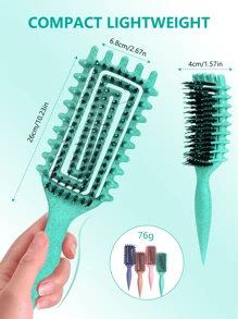 New Curly Hair Brush,Reduce Hair Pulling And Curl Separation,Detangling, Shaping Curls,Hair Styling Tools For Women, , Wet And Dry Hair Designed By Candybrush