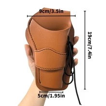 小型枪套，战术快拔枪套，PU皮革材质，中世纪复古皮革装备腰枪套，枪支配件。 - 彩色 - 查看 9