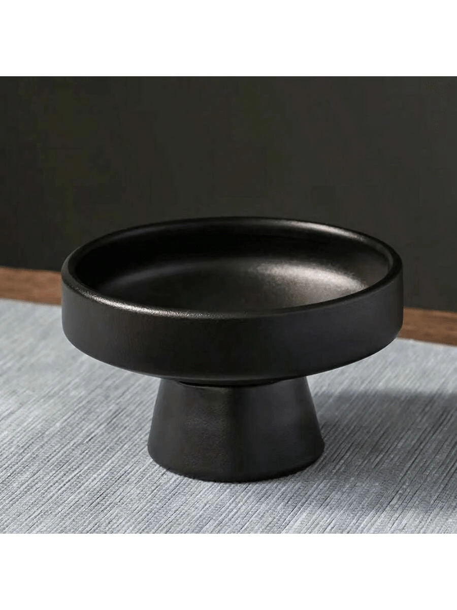 1pc Ceramic Dessert Cup With Foot, Ice Cream Cup, Household Kitchen Supplies