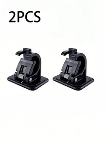 6PCS Curtain Rod Hooks Brackets, No Drill Adhesive Mounting For Hotel And Home Use, Easy Install Curtain Hanger Clips