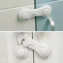 10 件/5 件/1 件婴儿锁，塑料橱柜锁，易于安装，适用于橱柜、抽屉、冰箱，带防夹保护，3.74 英寸 X 1.41 英寸，婴儿必备，新生儿好礼物