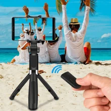 Selfie Stick & Stativ Kopf für Sommerurlaub, Reisen, Outdoor-Aktivitäten, Live-Streaming Selfie Stick, Stativ Ständer