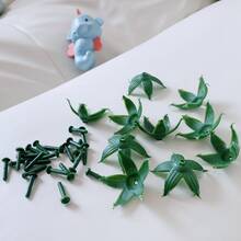 50 Sets Artificial Rose Flower Heads With Plastic Stems, DIY Wedding And Engagement Decor Artificial Flower Accessories, Bouquet Supplies