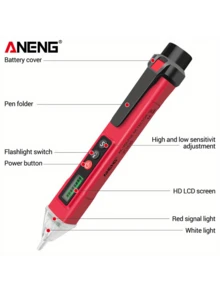 2pcs/Set High Precision 1999 Count Digital Multimeter With LED Display, AC Current, NCV Sensor, Professional Tool - Multicolor - View 9