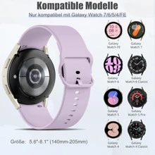 Compatible With Galaxy Watch 7/6/5/4 40Mm 44Mm/ Classic Strap 43Mm 47Mm Seamless Strap, 20Mm Super Soft Silicone Sports Replacement Strap For Strap, Suitable For Both Men And Women (Without Watch)